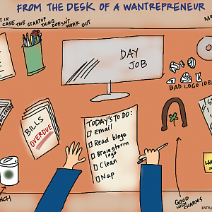 Desk of a Wantrepreneur